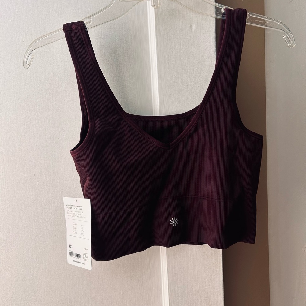 Aurora Seamless Scoop Crop Tank